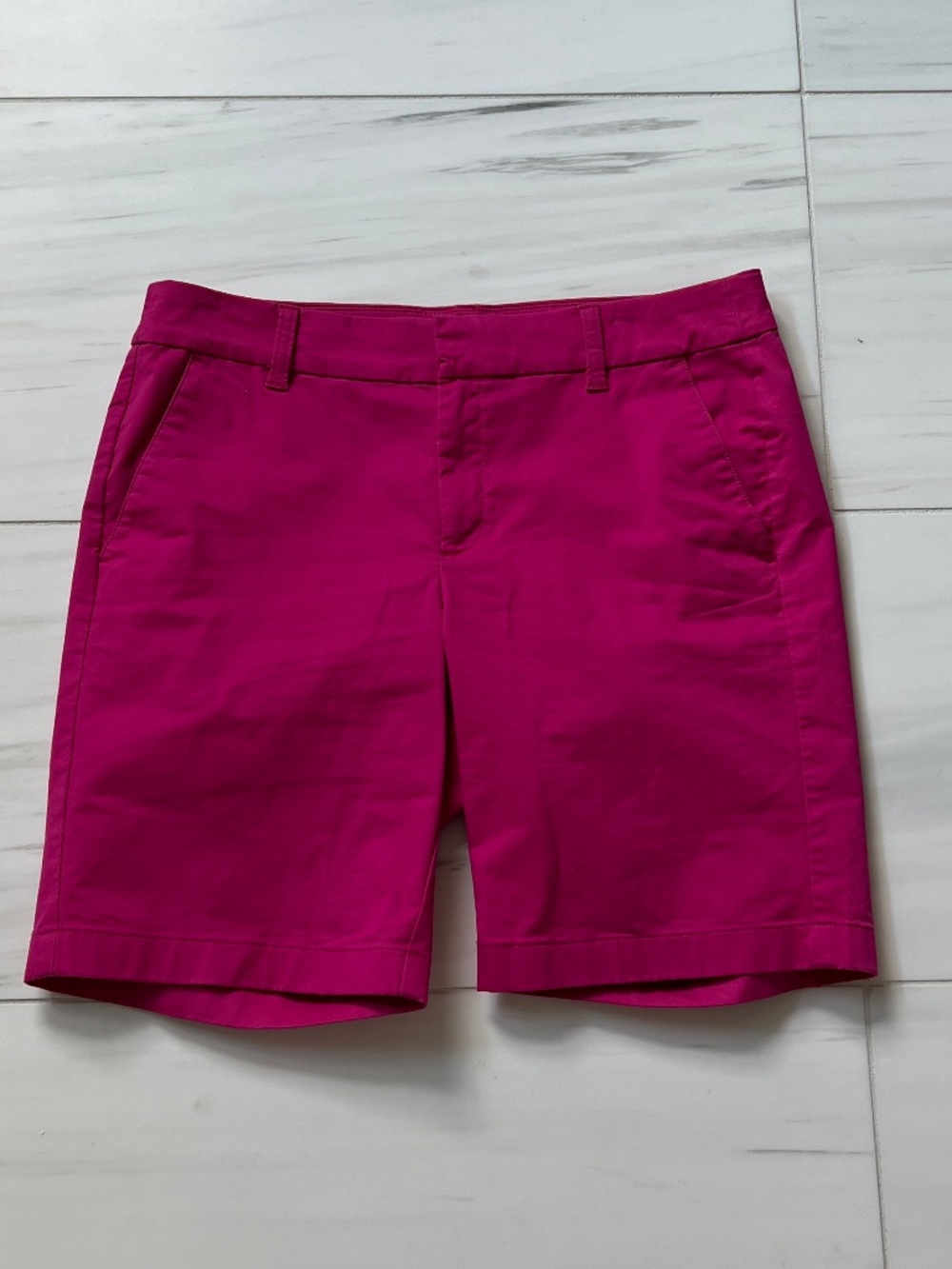 J. Crew Factory 9" Inch Pink Chino Shorts Size 8